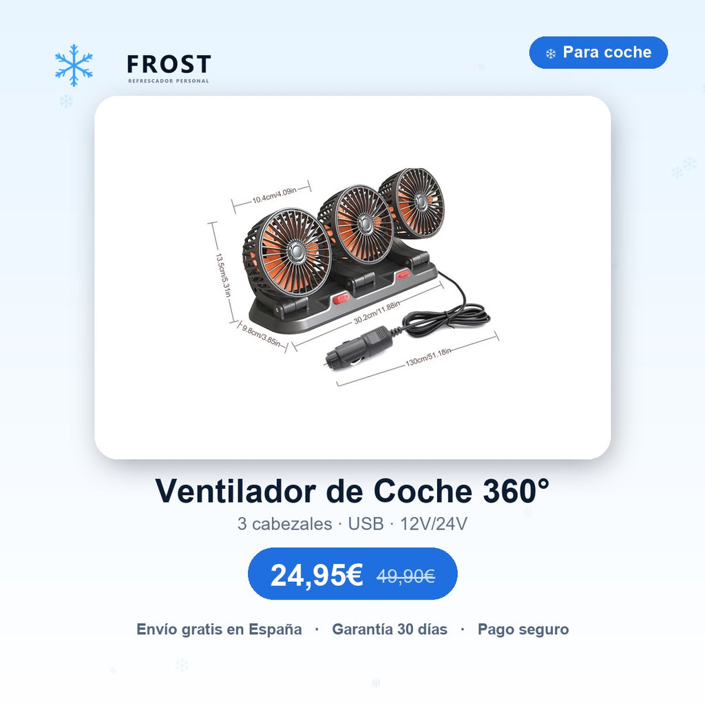 FROST Ventilador de Coche 360