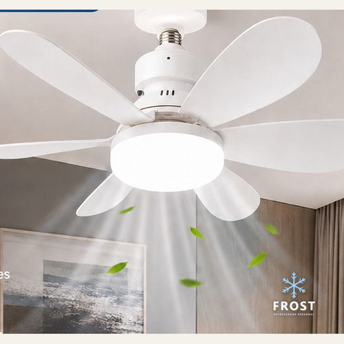 FROST Ventilador de techo con luz LED E27 mando